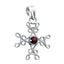 Garnet Featherlight Turkish Silver Solitaire Red Pendant