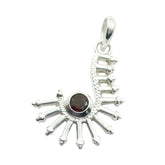 Garnet Featherlight Spanish Silver Solitaire Clara Engagement Red Pendant Jewelry