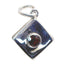 Garnet Whisper-thin French Silver Solitaire Red Pendant