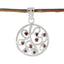 Garnet Classic Russian Sterling Silver multiple Red Pendant