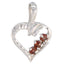 Garnet Delicate Moroccan Sterling Silver multiple Red Pendant