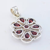 Garnet Featherlight Moroccan Silver multiple Josephine Fairytale Red Pendant Jewelry