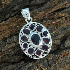 Granat Ägyptischer Sterling Silber Anhänger Julia Eternity Red