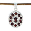 Garnet Essential Egyptian Sterling Silver multiple Red Pendant