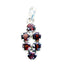Garnet Tiny American 925 Silver multiple Red Pendant
