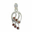 Garnet Eye-catching Mexican 92.5 Silver multiple Red Pendant