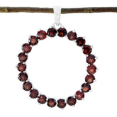Garnet Essential Mexican 92.5 Silver multiple Red Pendant