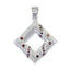 Garnet Featherlight African Silver multiple Red Pendant