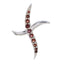 Garnet Dainty African Silver multiple Red Pendant