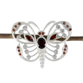 Garnet Featherlight African Sterling Silver multiple Red Pendant
