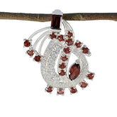 Garnet Featherlight Australian 92.5 Silver multiple Red Pendant