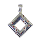Garnet Tiny Middle Eastern 925 Silver multiple Red Pendant