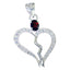 Garnet Whisper-thin Australian Silver multiple Red Pendant