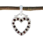 Garnet Delicate Indian Sterling Silver multiple Red Pendant