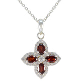 Garnet Classic Middle Eastern 92.5 Silver multiple Red Pendant