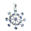 Iolite Eye-catching Moroccan 925 Silver multiple Blue Pendant