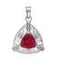 Indian Ruby Eye-catching Indian 92.5 Silver multiple Red Pendant