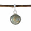 Labradorite Whisper-thin Mexican 92.5 Silver Solitaire Grey Pendant