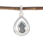 Labradorite Delicate Spanish 92.5 Silver Solitaire Grey Pendant