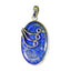 Lapis Lazuli Essential Russian Silver Solitaire Blue Pendant