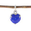 Lapis Lazuli Delicate Italian Silver Solitaire Blue Pendant