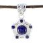 Lapis Lazuli Tiny Russian Sterling Silver multiple Blue Pendant