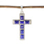 Lapis Lazuli Tiny African 92.5 Silver multiple Blue Pendant