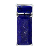 Lapis Lazuli Elegant Japanese 92.5 Silver Toi et Moi Blue Pendant