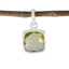 Lemon Quartz Dainty German Sterling Silver Solitaire Yellow Pendant