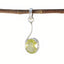 Lemon Quartz Elegant Japanese 925 Silver Solitaire Yellow Pendant