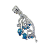 Multi Stone Featherlight Australian 925 Silver multiple Alejandra Feminine multicolor Pendant Jewelry