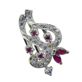 Multi-Stein-Statement-Naher Osten 925 Silber mehrere Eleanor Signet mehrfarbigen Anhänger Schmuck