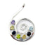 Multi Stone Classic Turkish Silver Hepta multicolor Pendant