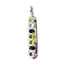 Multi Stone Classic American Sterling Silver Hepta multicolor Pendant