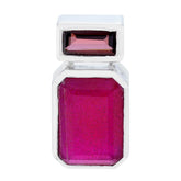 Multi Stone Whisper-thin Egyptian Silver Toi et Moi multicolor Pendant