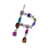 Multi Stone Elegant Indian Sterling Silver multiple multicolor Pendant