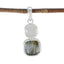 Multi Stone Whisper-thin Latin American 925 Silver Toi et Moi multicolor Pendant