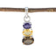 Multi Stone Minimalist Korean Silver Trilogy multicolor Pendant