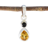 Multi Stone Minimalist Korean 925 Silver Toi et Moi multicolor Pendant