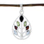 Multi Stone Tiny Russian 92.5 Silver Hepta multicolor Pendant