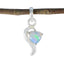 Opal Minimalist Japanese 92.5 Silver Solitaire White Pendant