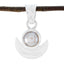 Pearl Whisper-thin Russian 925 Silver Solitaire White Pendant