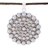 Pearl Chunky Egyptian 92.5 Silver multiple White Pendant