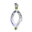 Peridot Featherlight Turkish Sterling Silver Toi et Moi Green Pendant