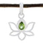 Peridot Elegant Korean 925 Silver Solitaire Green Pendant