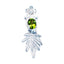 Peridot Featherlight Italian 925 Silver Solitaire Green Pendant