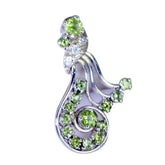 Peridot Featherlight Middle Eastern 925 Silver multiple Green Pendant