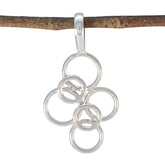 Plain Minimalist Japanese Sterling Silver plain Plain Pendant