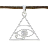 Rainbow Moonstone Whisper-thin Spanish 925 Silver Solitaire White Pendant