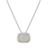 Rainbow Moonstone Classic Spanish 925 Silver Solitaire White Pendant